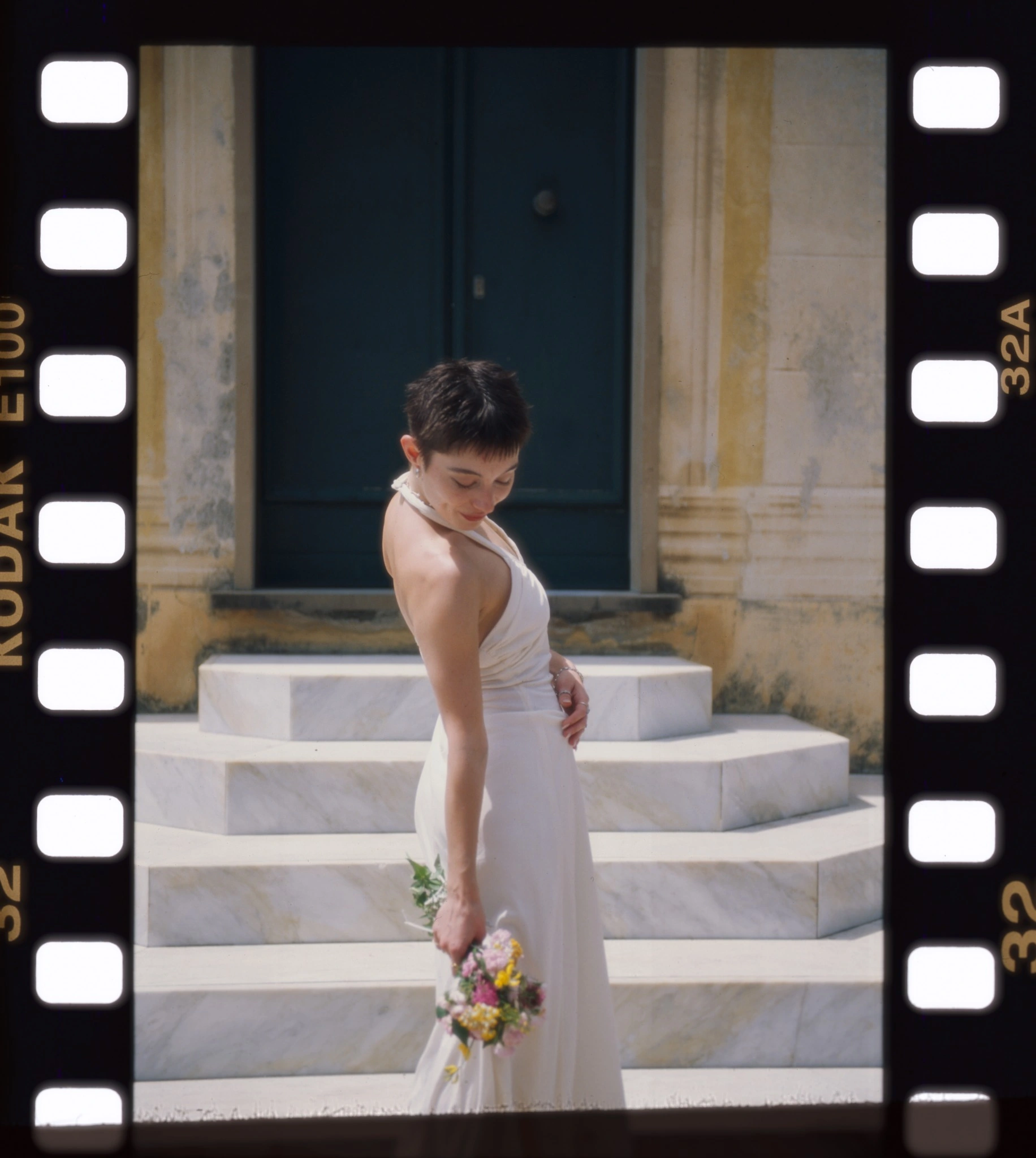 Wedding portrait photographed on Kodak E100 slide film and scanned on a Heidelberg Tango drum scanner